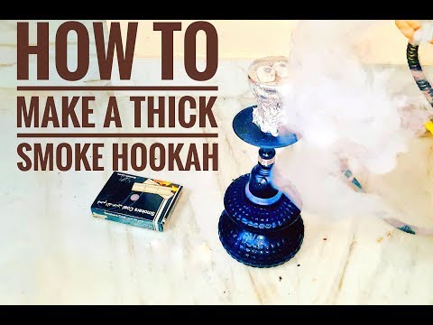 How to make a thick smoke hookah(shisha) at home.