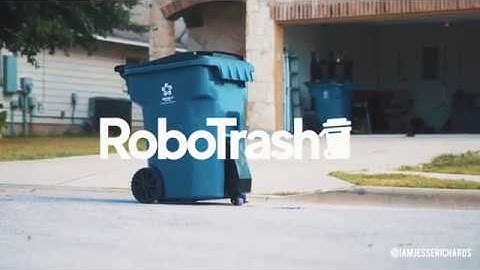 Automated Trashcan takes the trash out