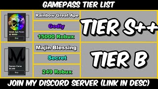 Ranking All Gamepasses In Dragon Soul