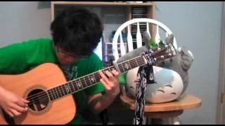 Joe Hisaishi - Legend of Ashitaka/Ashitaka's Theme - Princess Mononoke (guitar cover) chords