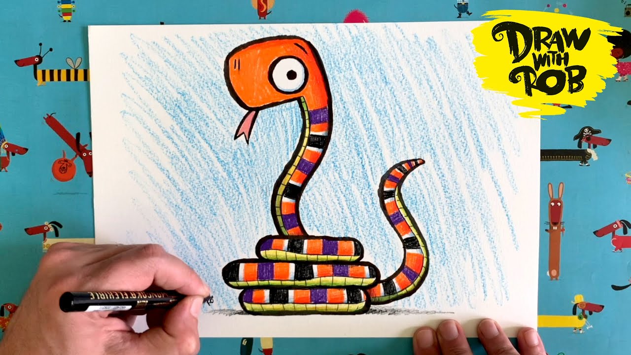 Drawwithrob 41 Snake Youtube