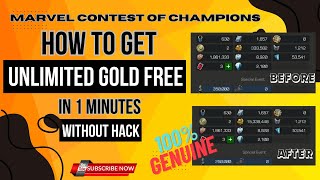 UNLIMITED GOLD FREE IN 1 MINUTES 100% GENUINE | MCOC VER.44.0.1 MOD | LINK ⤋ #marvel #mcocmods #hack screenshot 5