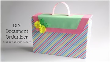 Document Organizer | DIY File Folder | Recycling Idea | Cereal Box Craft