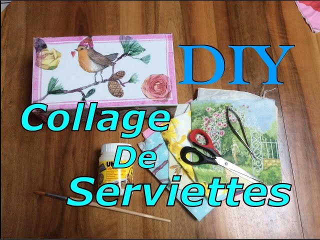 vernis colle pour serviette en papier