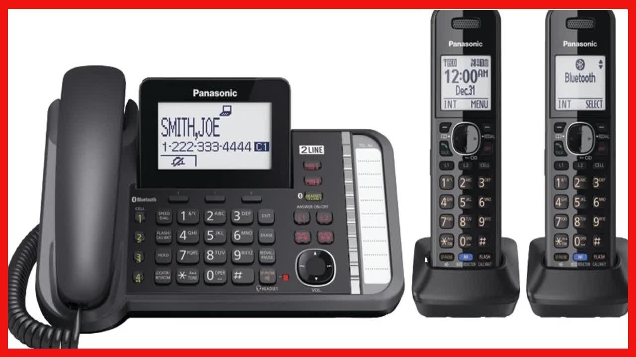Great product -  Panasonic 2-Line Corded/Cordless Phone System with 2 Handsets - Answering Machine,