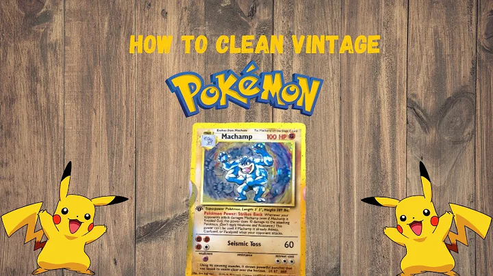How to safely CLEAN VINTAGE Pokémon Cards