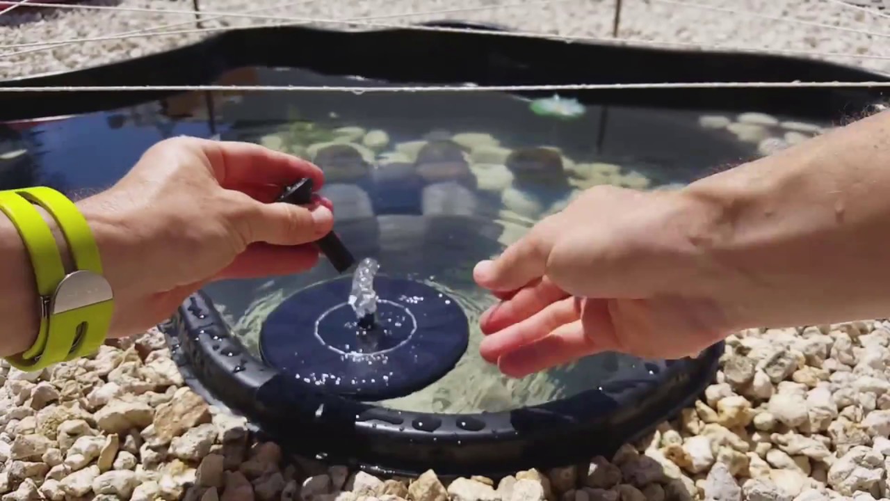 Mini fontaine d'eau solaire flottante pour piscine, étang, cascade