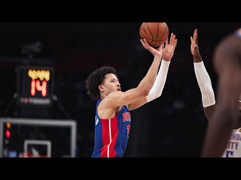 Detroit Pistons Highlights | Cade Cunningham records Career-High 28 PTS at home against OKC Thunder