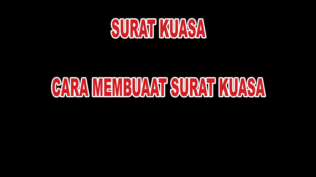 SURAT KUASA 