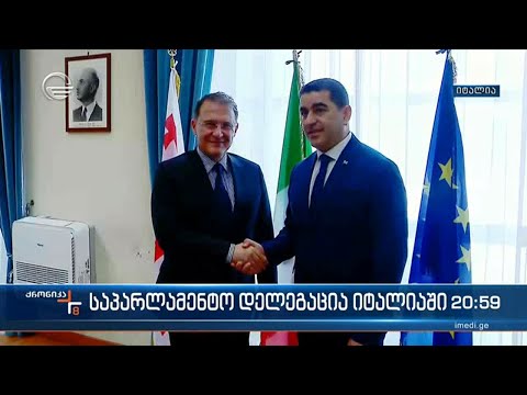 საპარლამენტო დელეგაცია იტალიაში