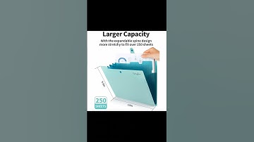 5 Pocket Folder with Labels, Letter Size Expanding File Folder Organizer