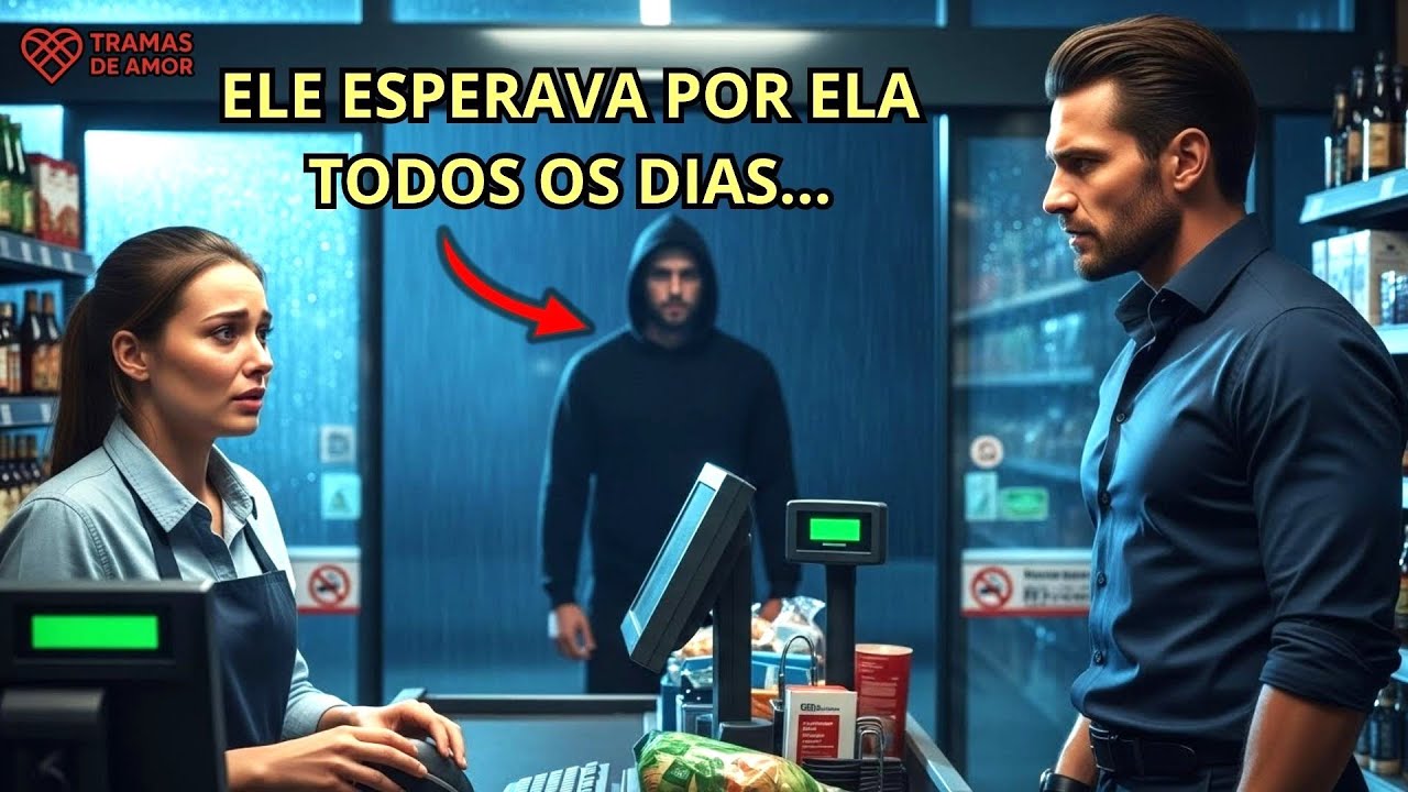 😱 O Mafioso viu quem esperava a  Funcionária  do supermercado sair — Até que resolveu Protegê-la