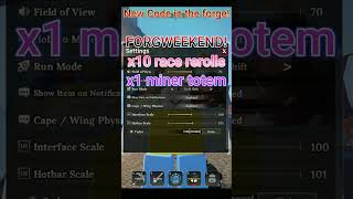 New code in the forge! #roblox #theforge