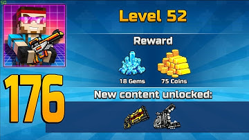 Pixel Gun 3D - Gameplay Walkthrough Part 176 - Hard Raid & Level 52