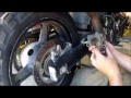 2013 Vstrom 650 Rear brake pad replacement