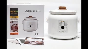Hướng dẫn sử dụng Nồi Nấu Chậm Đa Năng Điện Tử 8 Chức Năng Bennix BN-30SLC Dung Tích 3L 0986588655