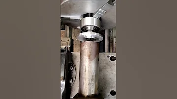 Pressing Transmission On The Lathe 
