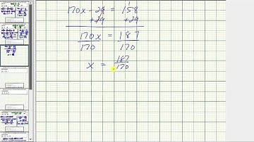 Ex: Solve an Equation With Decimals and Variables on Both Sides (Clear Decimals)