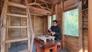 make furniture inside the kitchen, cook, live in a cabin by TUNG BUSHCRAFT 7,497 views 4 months ago 40 minutes
