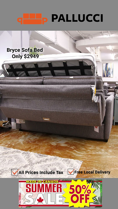 Summer Sale - Bryce Sofa Bed Made In Canada #vancouverfurniturestore #vancouversofabeds