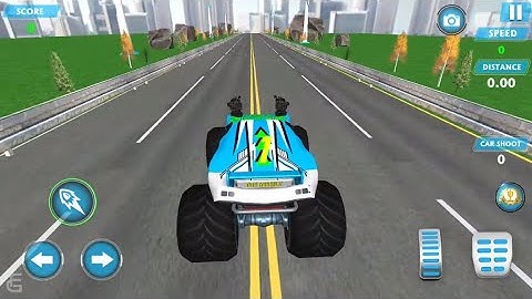 Monster Truck Racing Games: Transform Robot games | Android Gameplay | Friction Games
