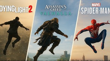 Jumping From Highest Point In 4 Different Games