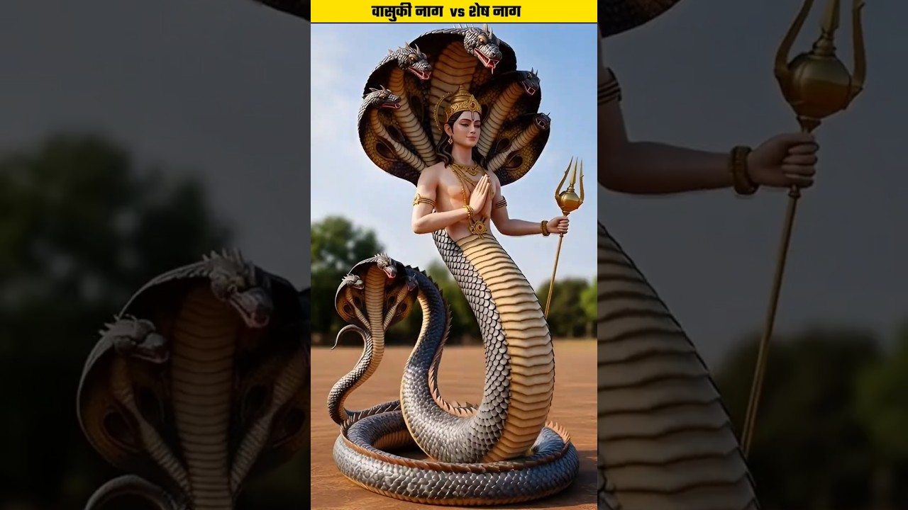 वासुकी vs शेषनाग: Shocking Mythology Fact | #shorts #facts #shortsfeed #viral #snake