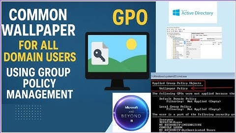 Deploy a Common Wallpaper to All Domain Users via GPO | Group Policy Management | AD Policy| 2025