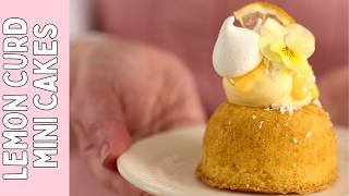 🍋 How to make lemon curd mini cakes from start to finish