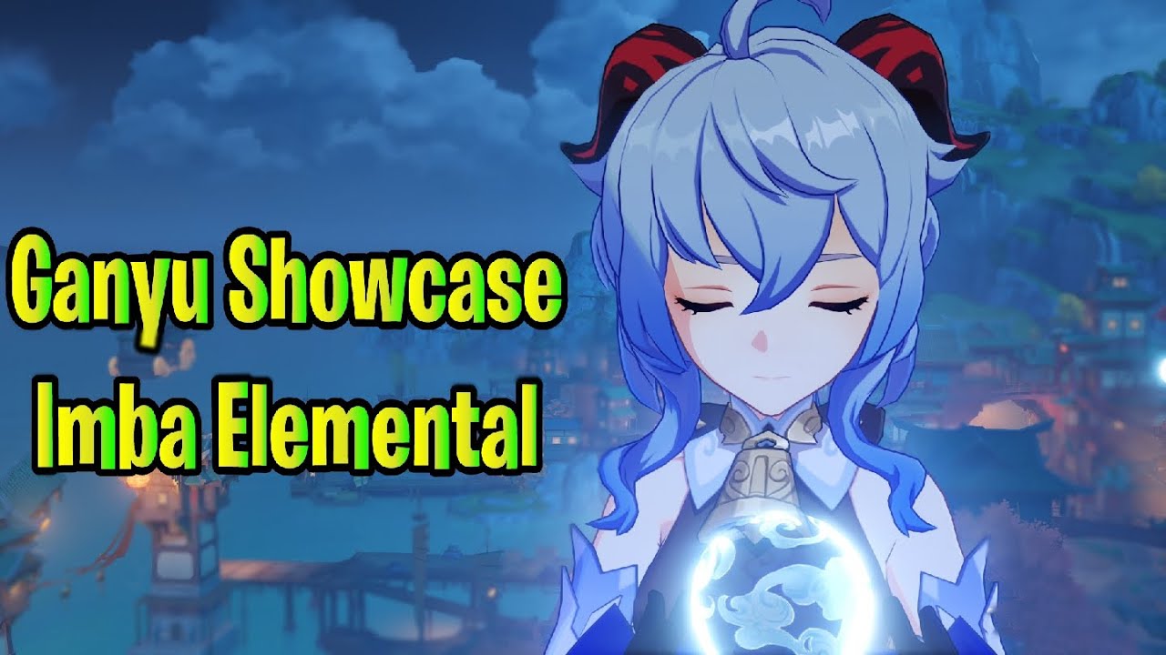 Genshin Impact - Ganyu Lv 80 All SKills And Talents Showcase - Imba Elemental Burst