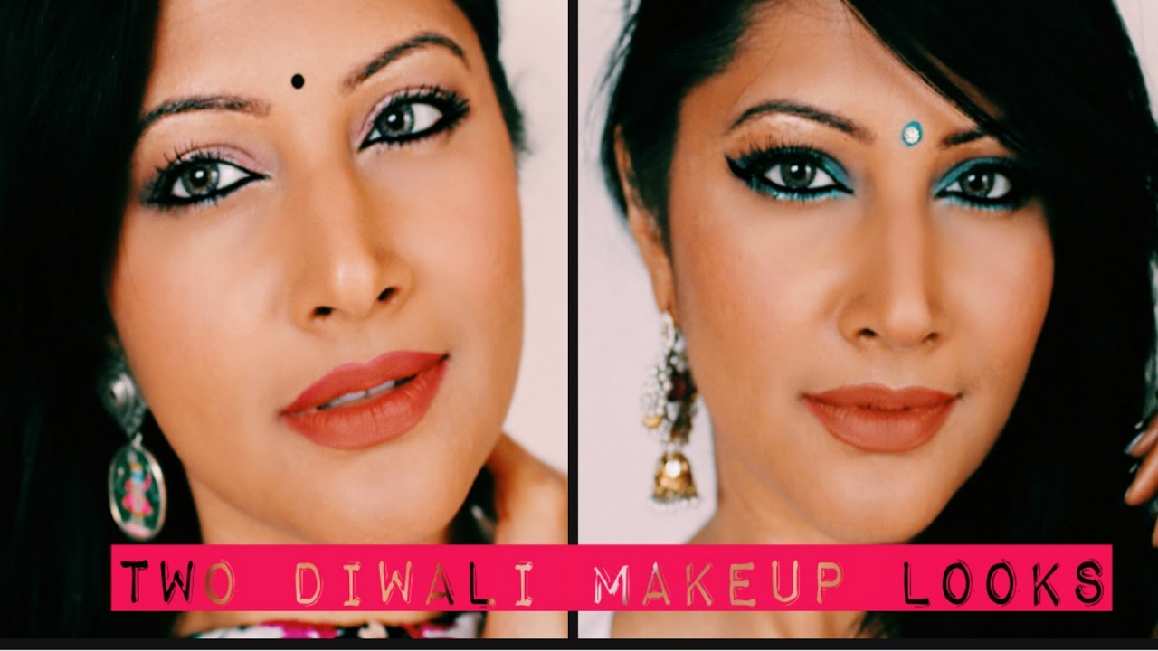 2 DIWALI MAKEUP TUTORIALS AND GET READY WITH ME SIMPLE GLAM YouTube