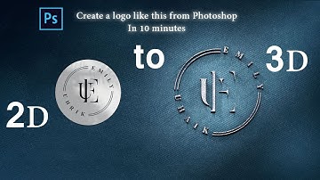 Logo Design Photoshop cc Tutorial CONVERT 2D LOGO INTO 3D