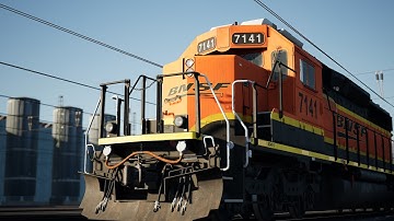 Cold Start Of The BNSF EMD SD40-2 In TSW5!