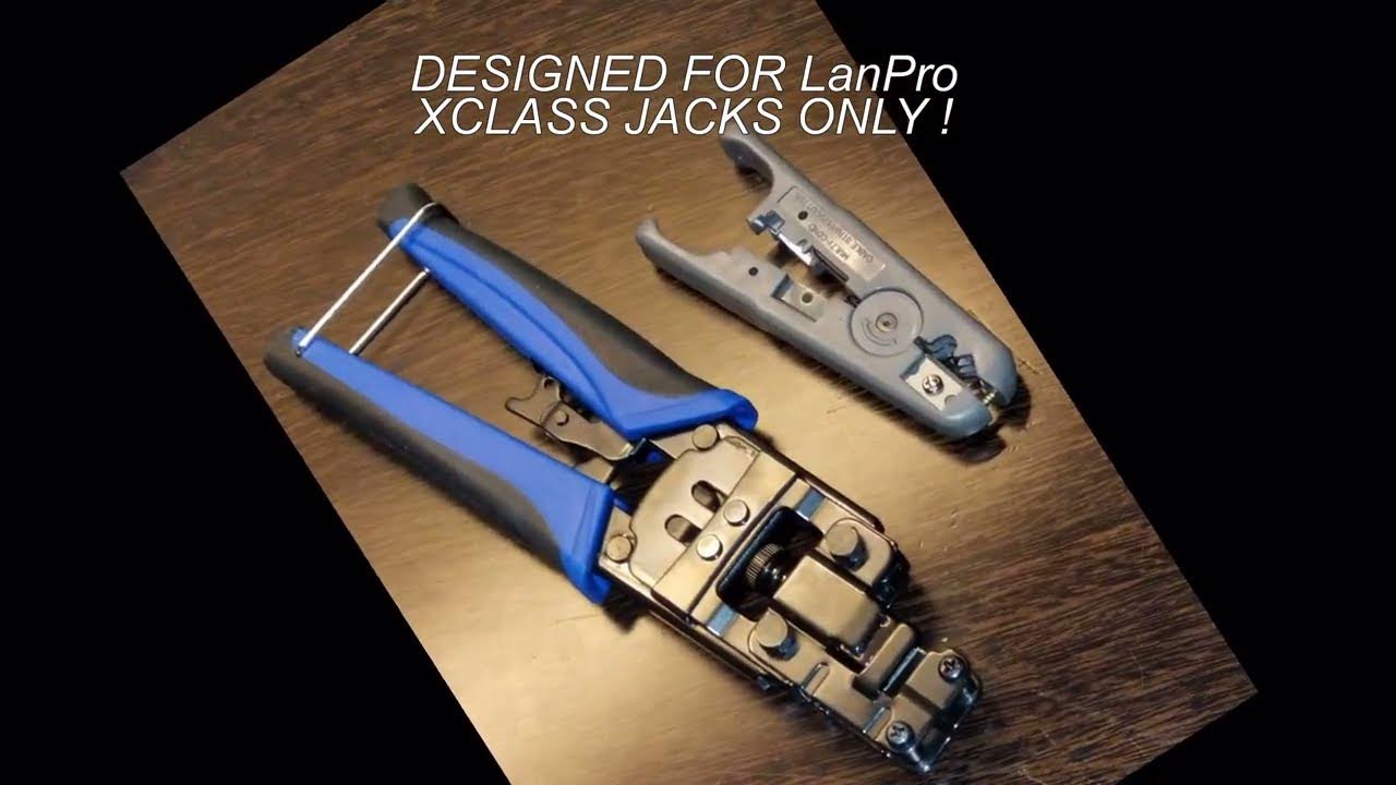 TERMINATE CAT6 JACKS EASY AND FAST WITH LANPRO RAPID TERMINATION TOOL