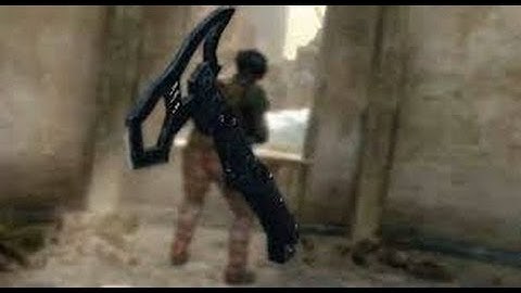 Throwing knife cross map mini clip