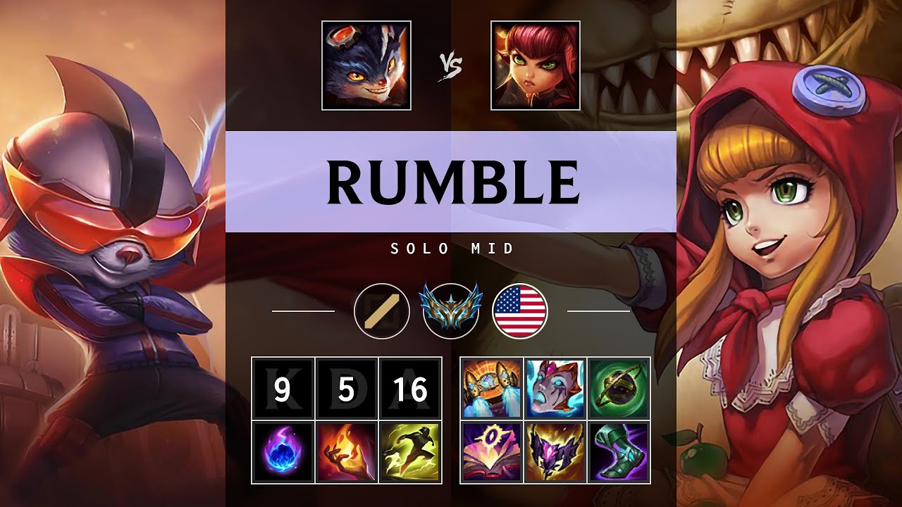 Rumble Mid vs Annie - NA Challenger Patch 25.17