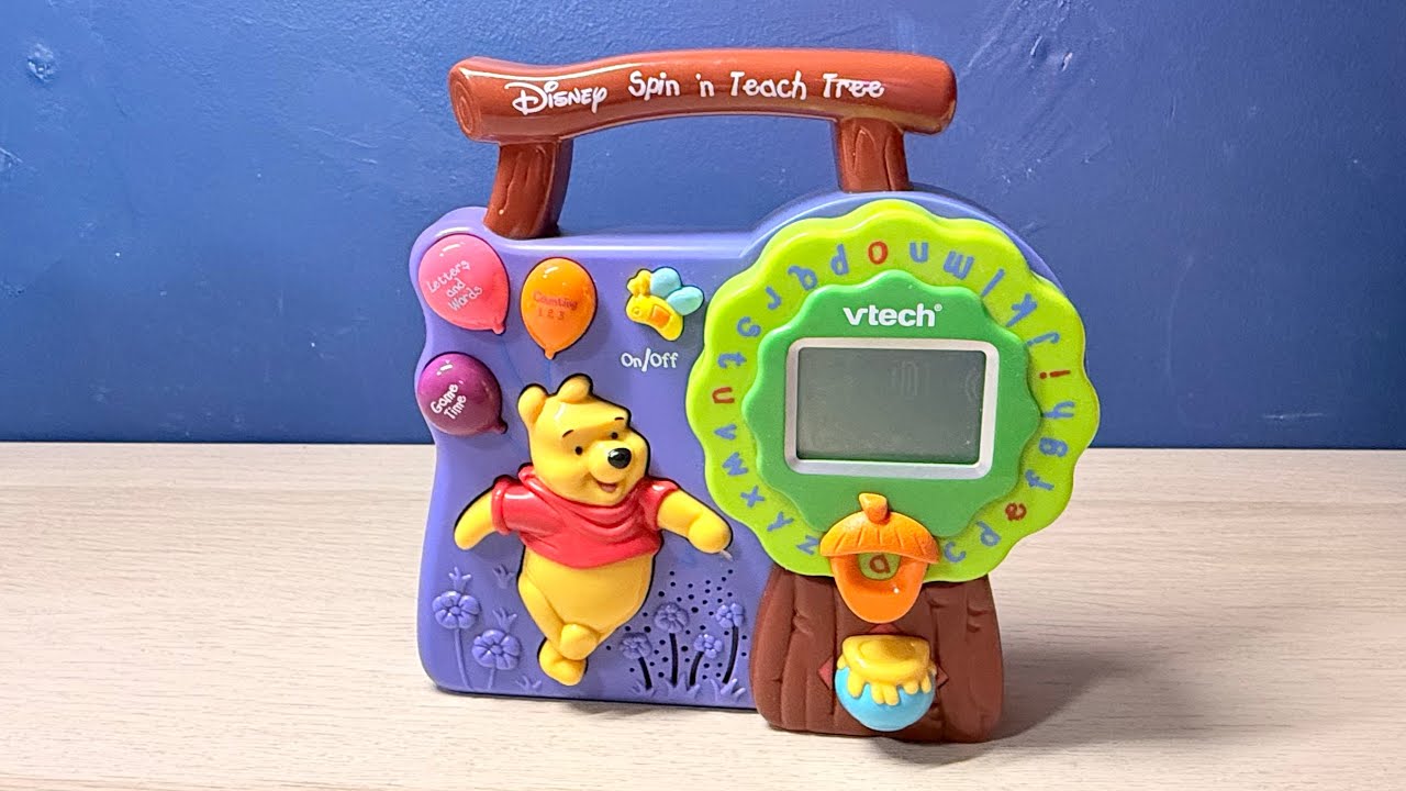 Vtech Pooh Tree VTech Disney Winnie The Pooh Spin & Teach Tree - YouTube