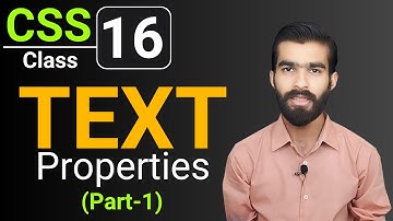 CSS Tutorial: CSS Text | text-decoration, text-transform | CSS full course for beginners | Class 16