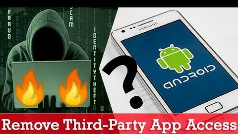 How To [Remove Third-Party App Access To Your Google Account] Third-party apps from the smartphone🔥