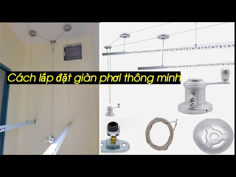 Cách lắp đặt giàn phơi thông minh