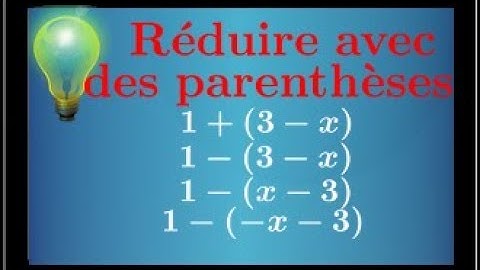 réduire une expression • calcul littéral • cinquième quatrième troisième