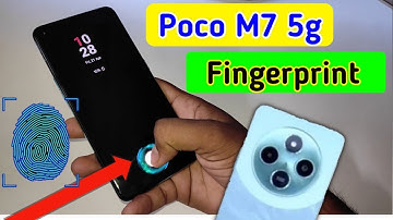 Poco m7 5g display fingerprint setting/Poco m7 5g fingerprint screen lock/fingerprint sensor