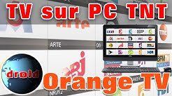 Orange TV sur PC la télévision TNT avec windows sans VLC et M3U.