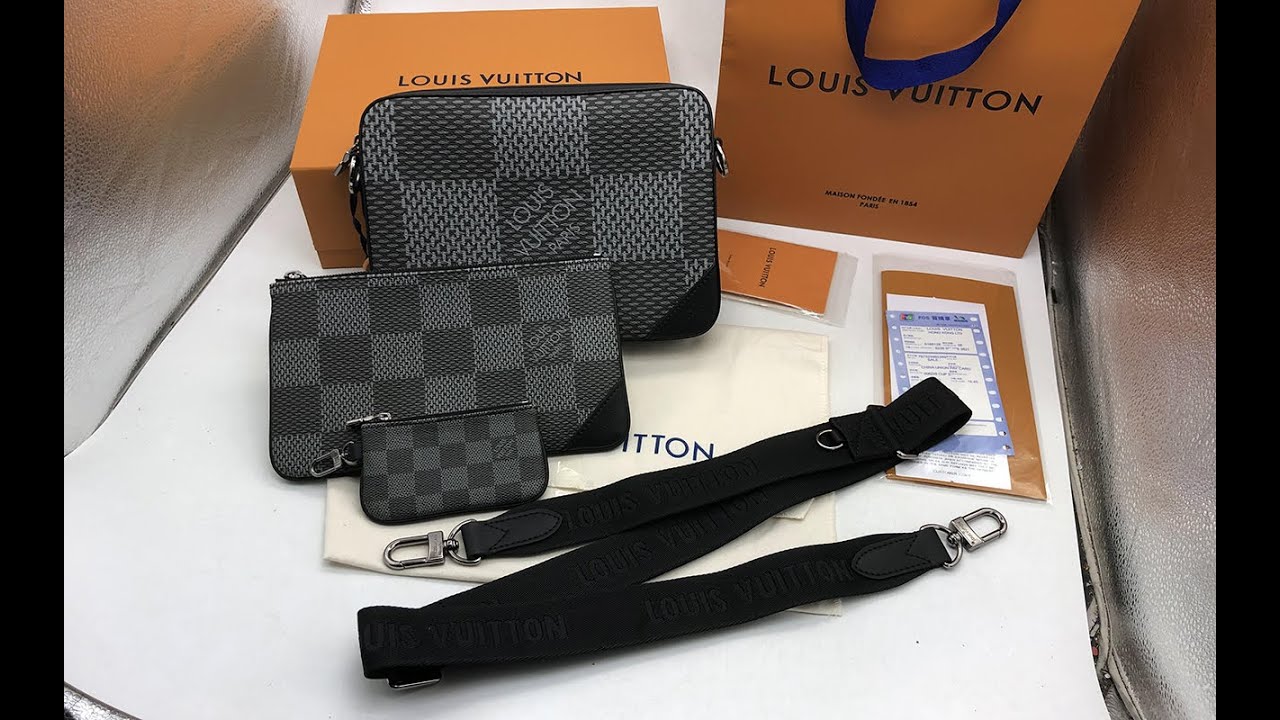 Real vs Fake LV District PM Messenger Bag from Suplook 