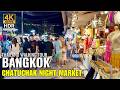 🌙 Chatuchak Night Market: BEST Street Food & Shopping Vibes! | BANGKOK [4K HDR]
