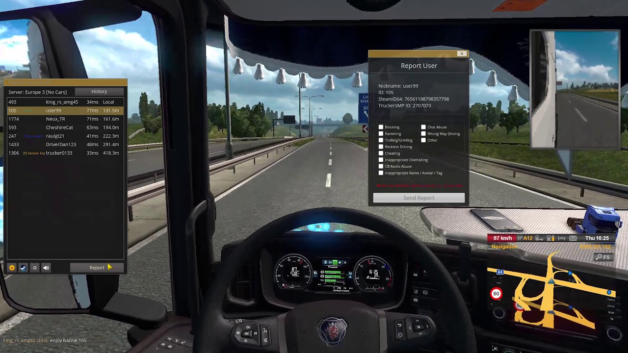 ets 2 mp report 105 : reckless driving - YouTube