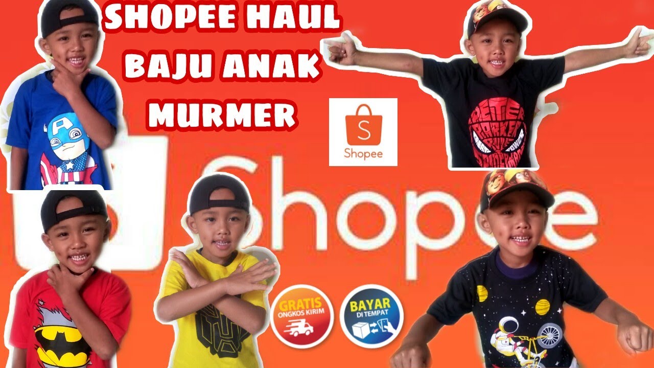 Shopee Haul baju  anak murah  meriah dan  bagus  Aldy 