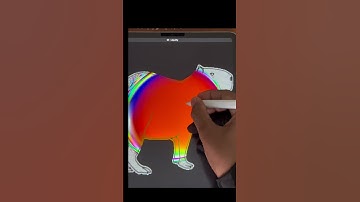 capybara procreate colour picking #shorts #procreate