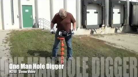M240 One Man Hole Digger Demo Video