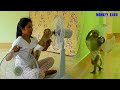 Smart Monkey Kako Walking Hold Hatari Fan To Washing At Bathroom With Mom